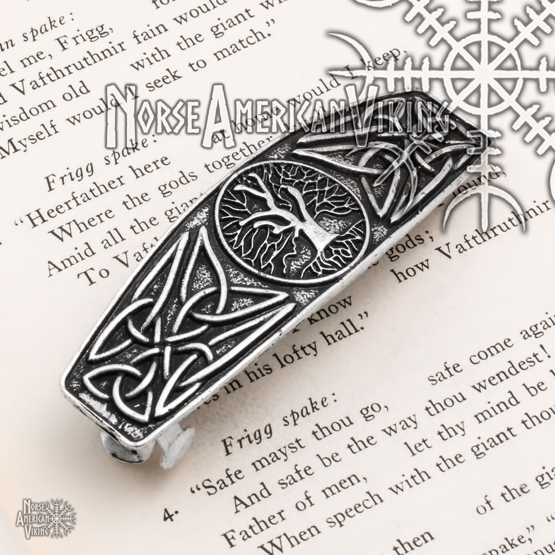 Viking Norse World Tree Yggdrasil Hair Barrette American