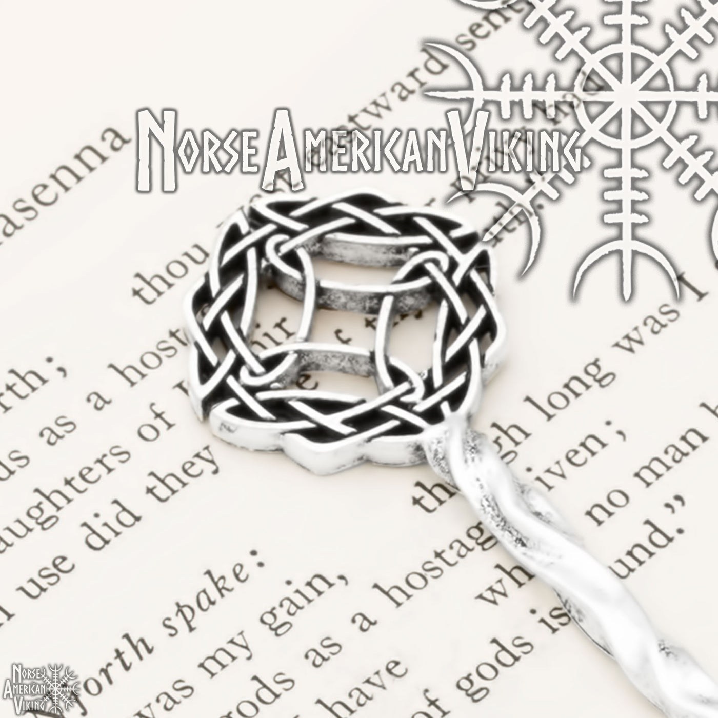 Viking Celtic Witch Knot Hair Stick