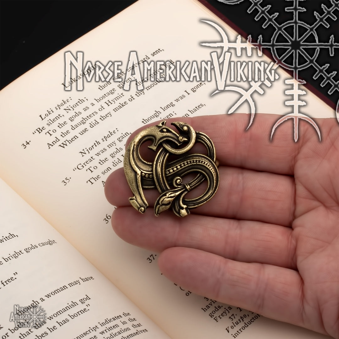 Viking Dragon Oseberg Fibula Brooch