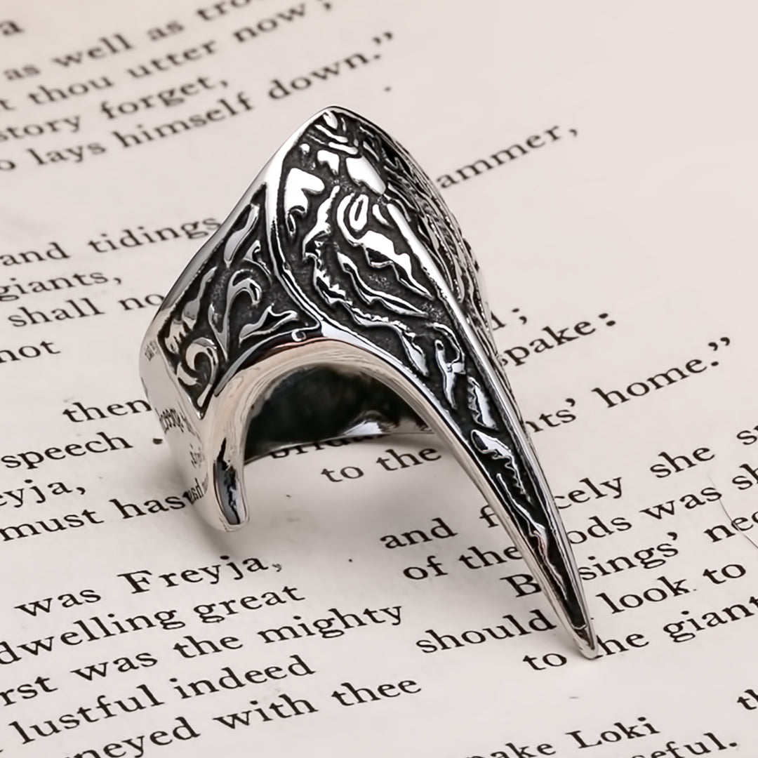 Viking Claw Beak Fang Ring Norse American