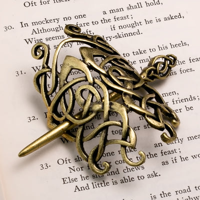 Viking Norse Celtic Hair Pin Norse Knot Silver