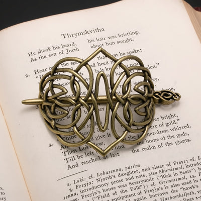 Viking Norse Knot Hair Pin Gold